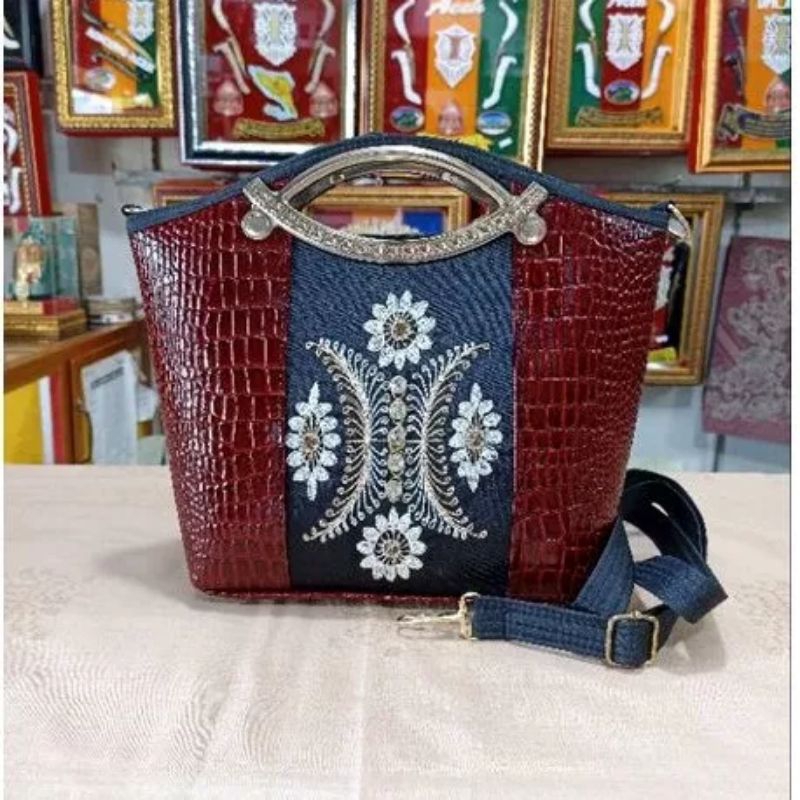 Tas tangan wanita bordiran khas aceh / handbag khas aceh / tas selempang wanita