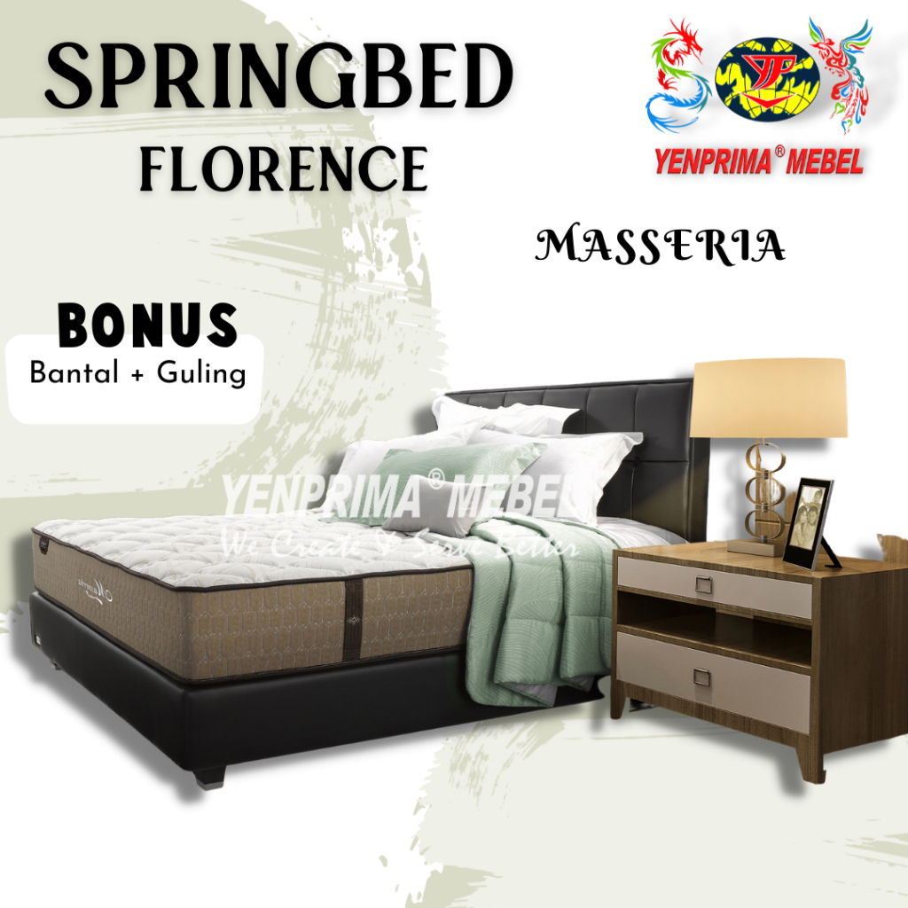 [YENPRIMA] Kasur Masseria Florence / Hanya Matras / Springbed / Kasur Springbed / Matras