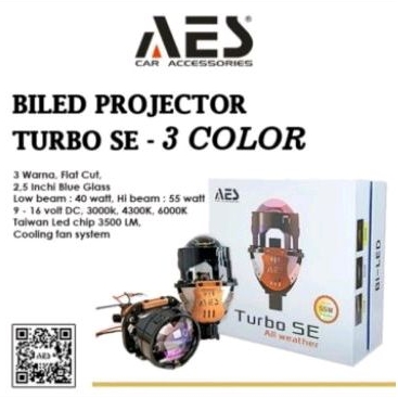 PROJECTOR BILED AES TURBO SE 2.5 INCH 3 WARNA
