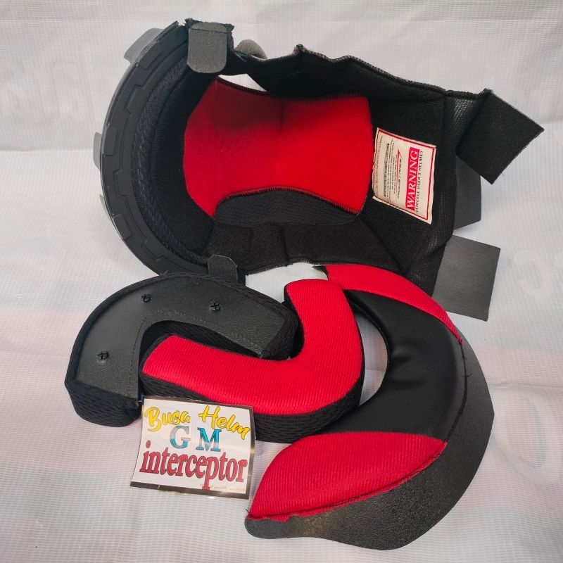 BUSA HELM GM INTERCEPTOR FULLSET PIPI Kancing Plastik