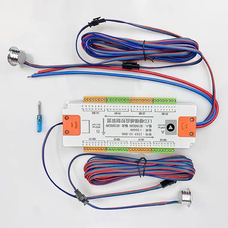 Sensor Gerak Tangga 32 Channel 12V/24V Pengontrol Lampu Motion Sensor Gerak Tangga Otomatis