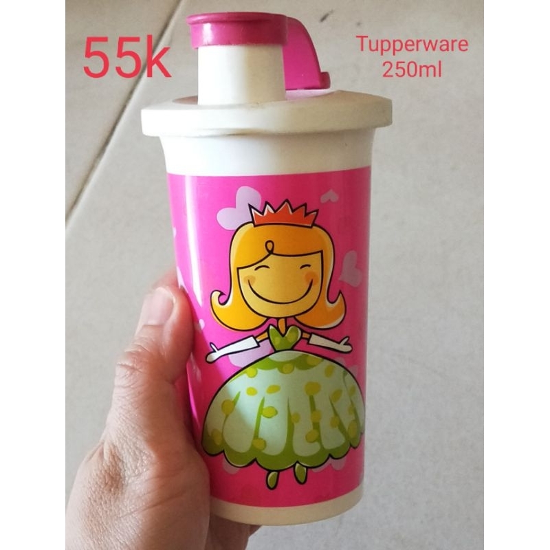 SALE Botol minum tumbler anak perempuan 250ml Tupperware super like new