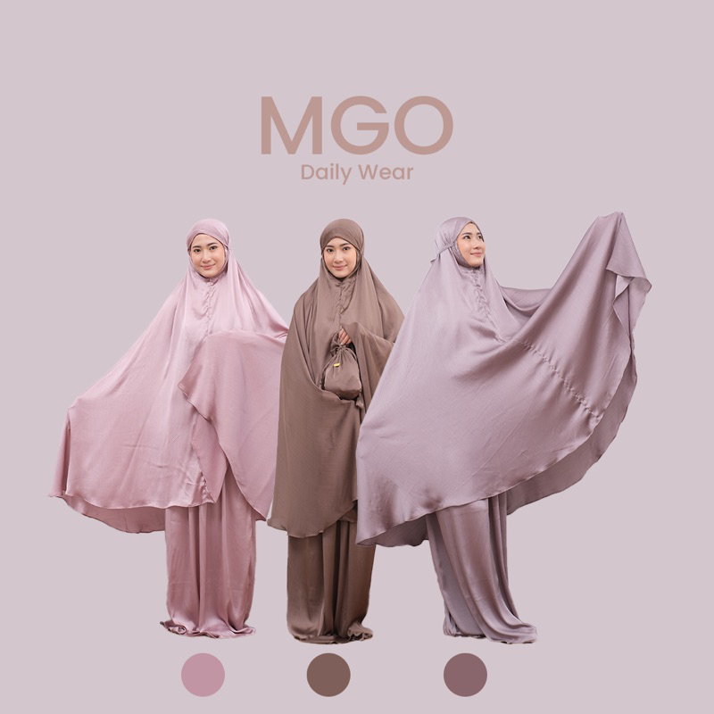 Alnaira Mukena Silk | Mukena Cardenza Silk 2in1 | Mukena Silk Polos Premium