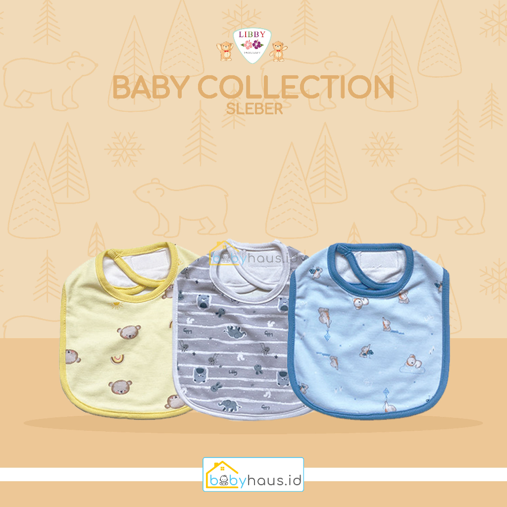 LIBBY - BABY COLLECTION SLABER BIB /PCS RANDOM