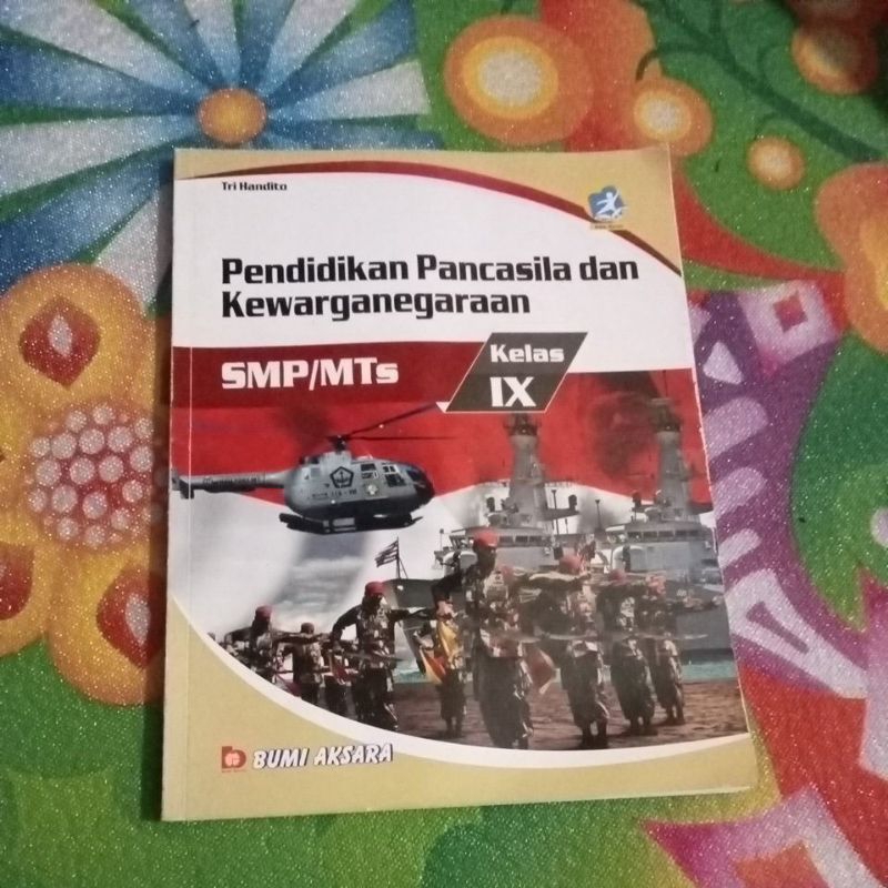 BUKU ORI PPKN KELAS 3 SMP PENERBIT BUMI AKSARA