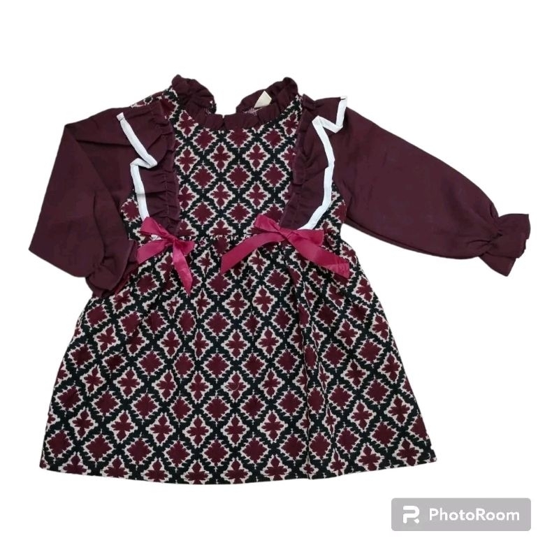 dress anak import 1-3tahun