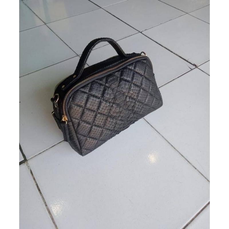 Tas Phyton/ Tas Wanita / Tas Kulit Ular Phyton / Tas Kulit