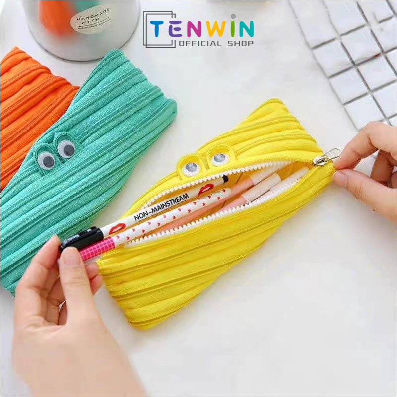 

Tempat Pensil Monster/Zipper Pouch/Pensilcase/kotak pensil lucu untuk anak-anak-Tenwin
