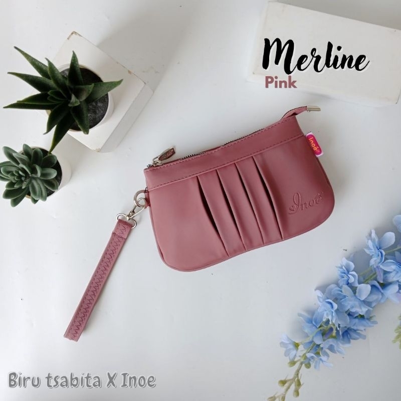 MERLINE POUCH DOMPET WANITA BIRU INOE BIRU TSABITA