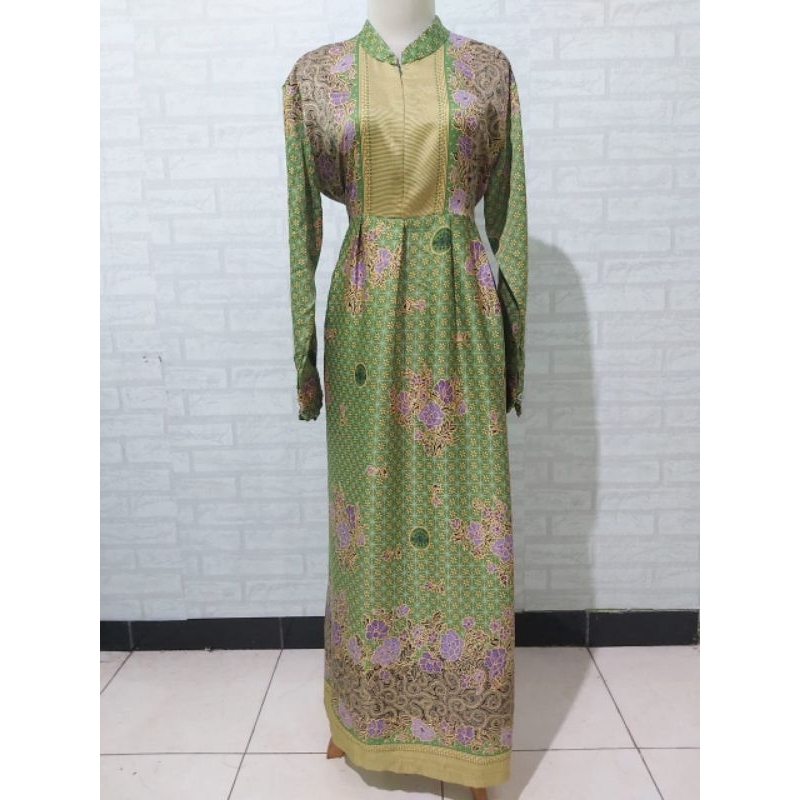 GAMIS MUSLIMAT NU SERAGAM MUSLIMAT NU SEMI SUTRA Gamis NU Muslimat Semi Sutra