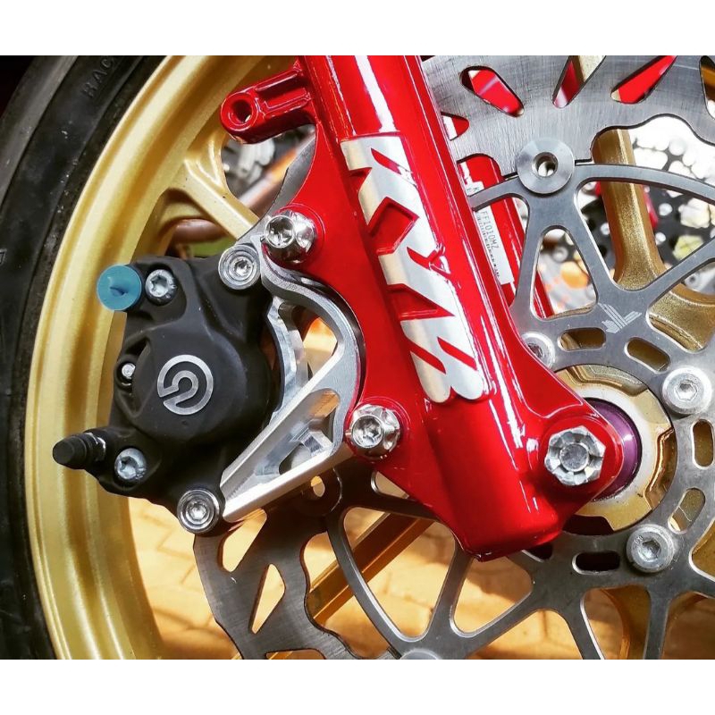 Breket kaliper CNC BREMBO 2p  shock jupiter z / fizr Disc 300