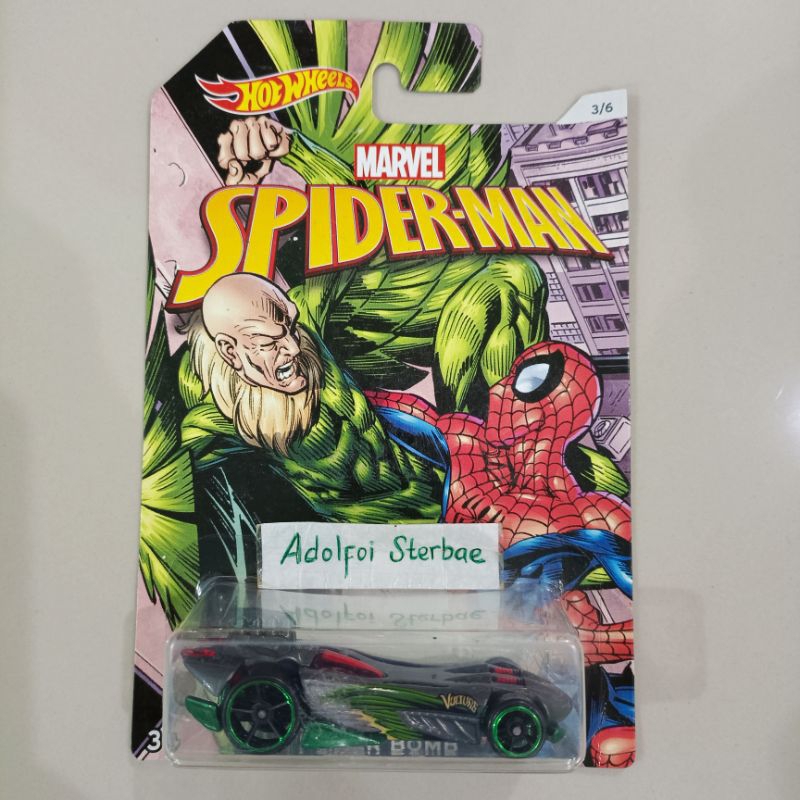 hotwheels hot wheels power bomb edisi marvel spiderman