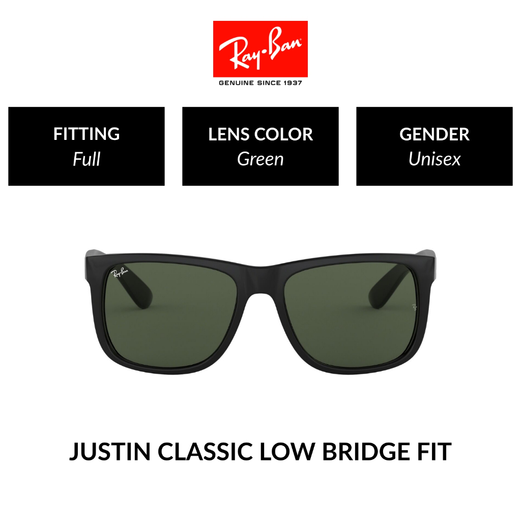 RAY-BAN Justin | RB4165F 601/71 | Full Fitting | Sunglasses | 55mm