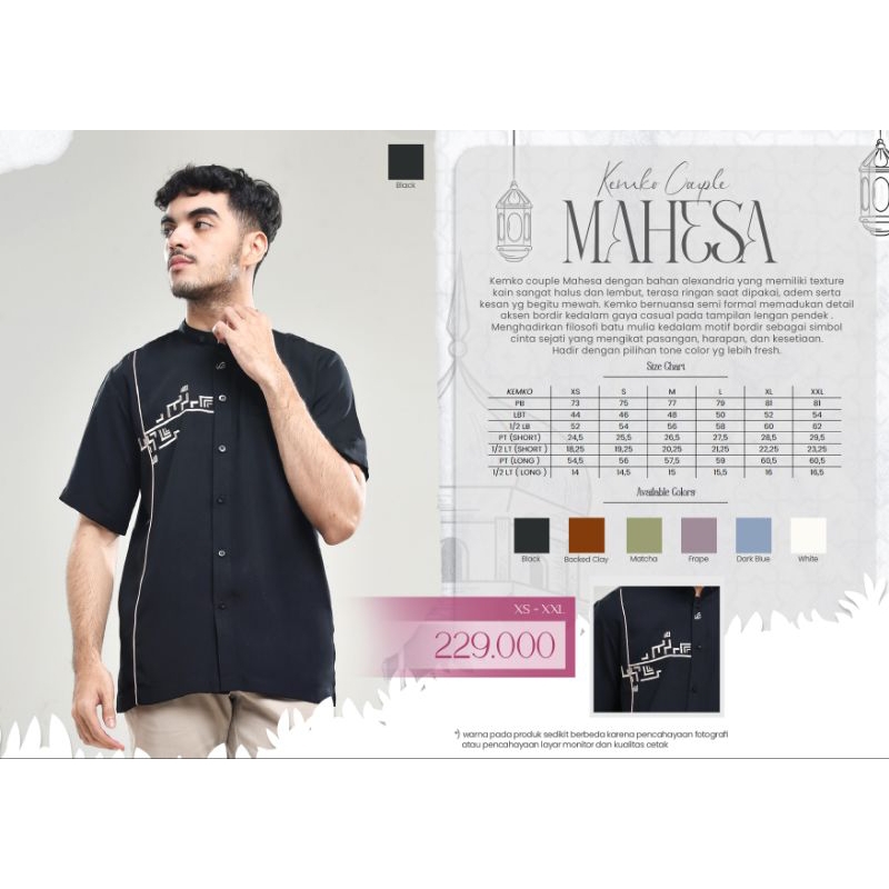 RABBANI ORI/ COUPLE/KEMEJA RABBANI-KEMKO COUPLE MAHESA