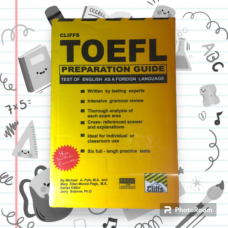 

CLIFFS TOEFL PREPARATION GUIDE TEST OF ENGLISH AS FOREIGN LANGUAGE