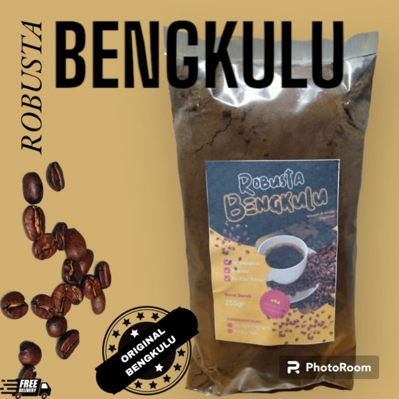 

kopi bubuk robusta bengkulu sumatera kemasan 250 gram