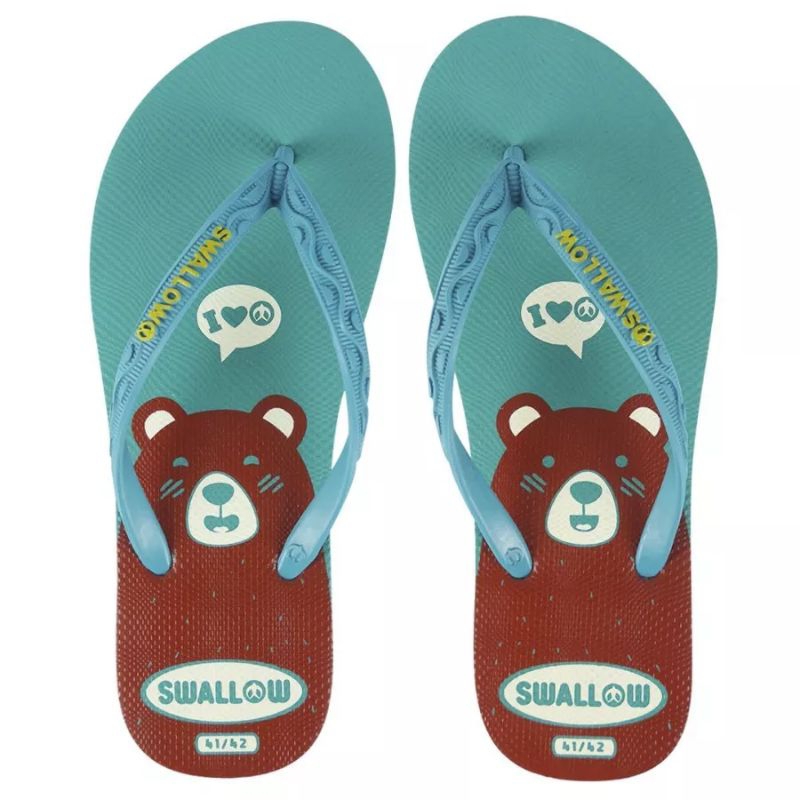 Khusus Grosir 6pcs sandal jepit Swallow Nice safari
