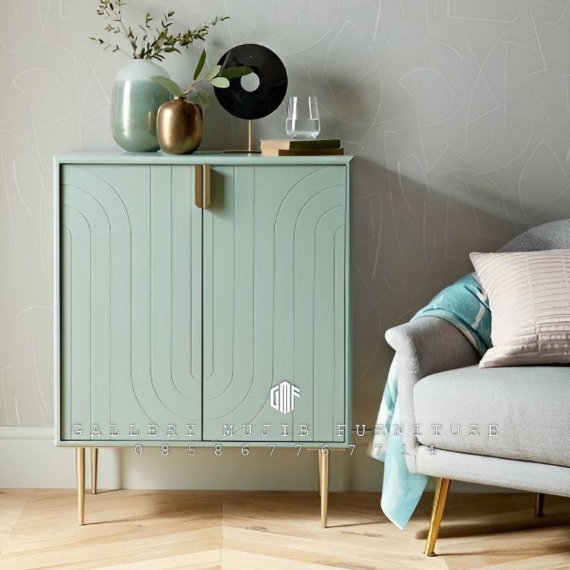 lemari kabinet minimalis 2 pintu lemari kabinet kaki besi