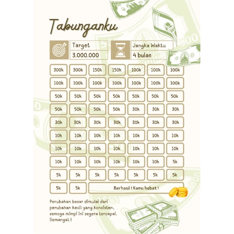 

STIKER TARGET/CHALLENGE MENABUNG