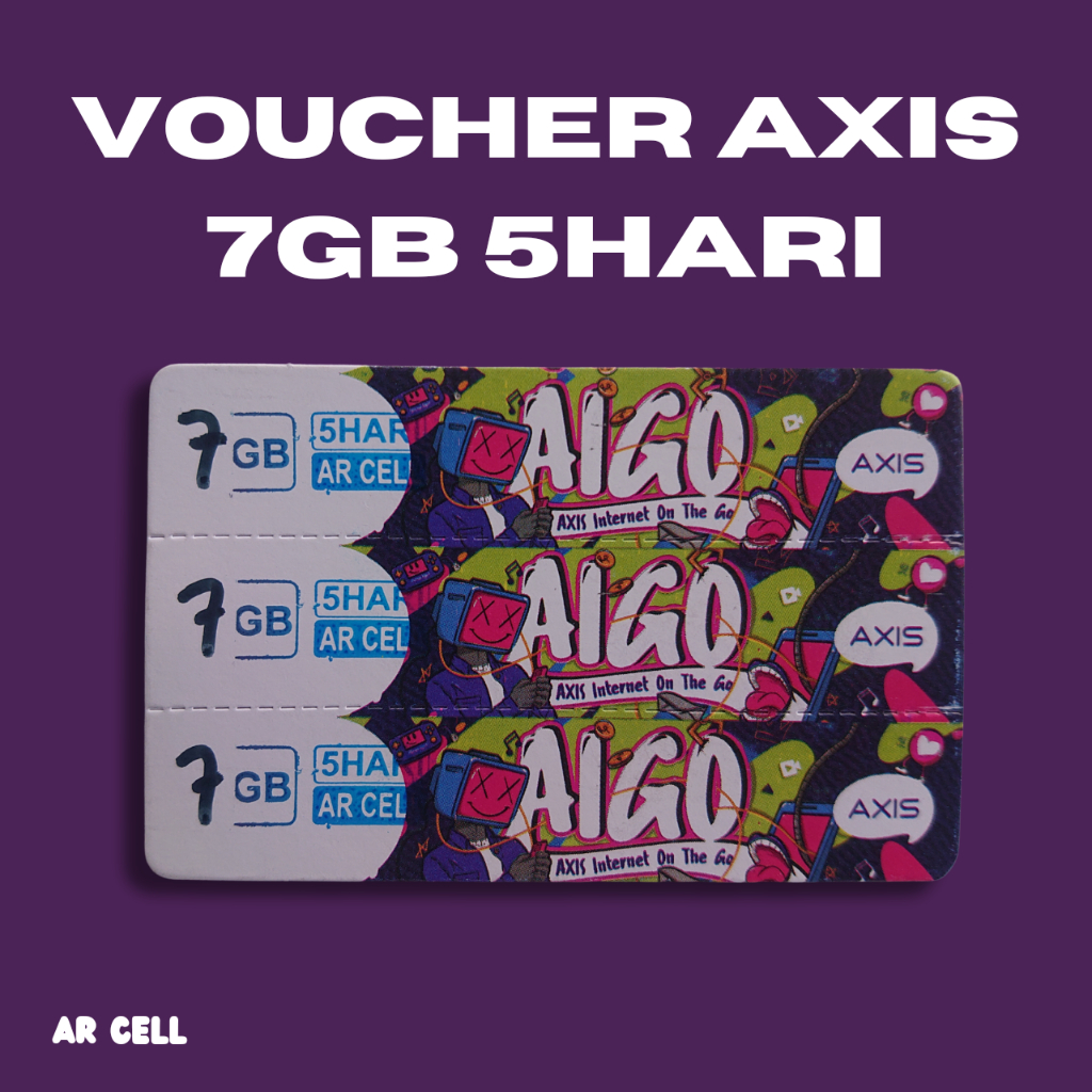 VOUCHER AXIS 7GB 5HARI KUOTA LOKAL HANYA BERLAKU DI KALIMANTAN
