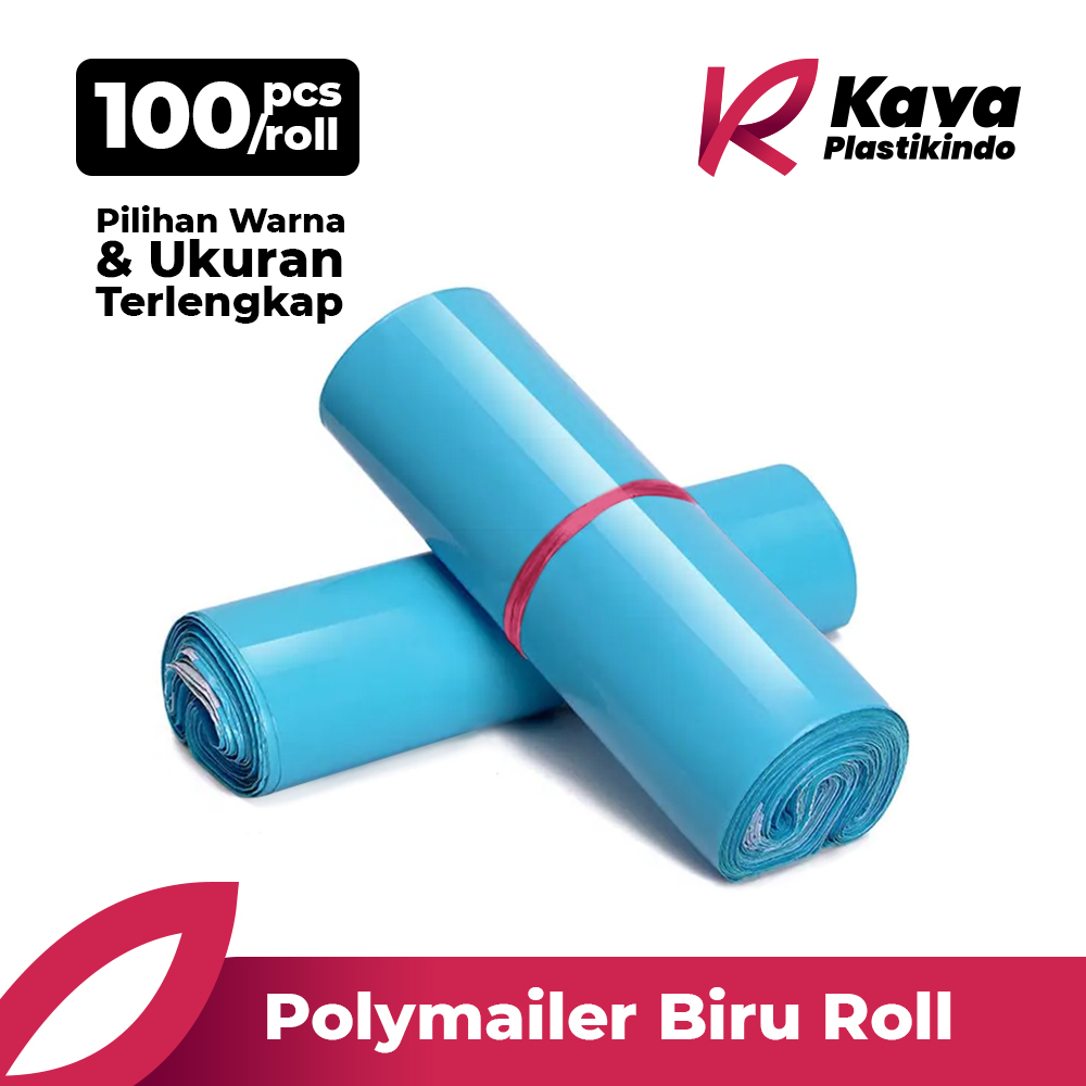 

Kantong Kemasan Polymailer Biru Roll