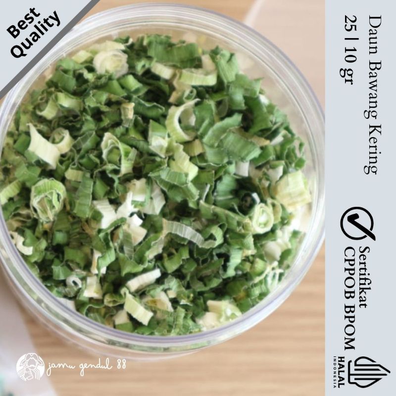 

Daun Bawang Iris Kering - Dried Leeks - Herba Kering by Jamu Gendul 88 Kualitas Premium