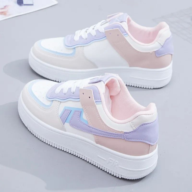 Sepatu Tinggi Sneakers Hitam Korea Sneakers Wanita X2O2 Spatu Kets Putih Awet Polos Tali Fashion Ter