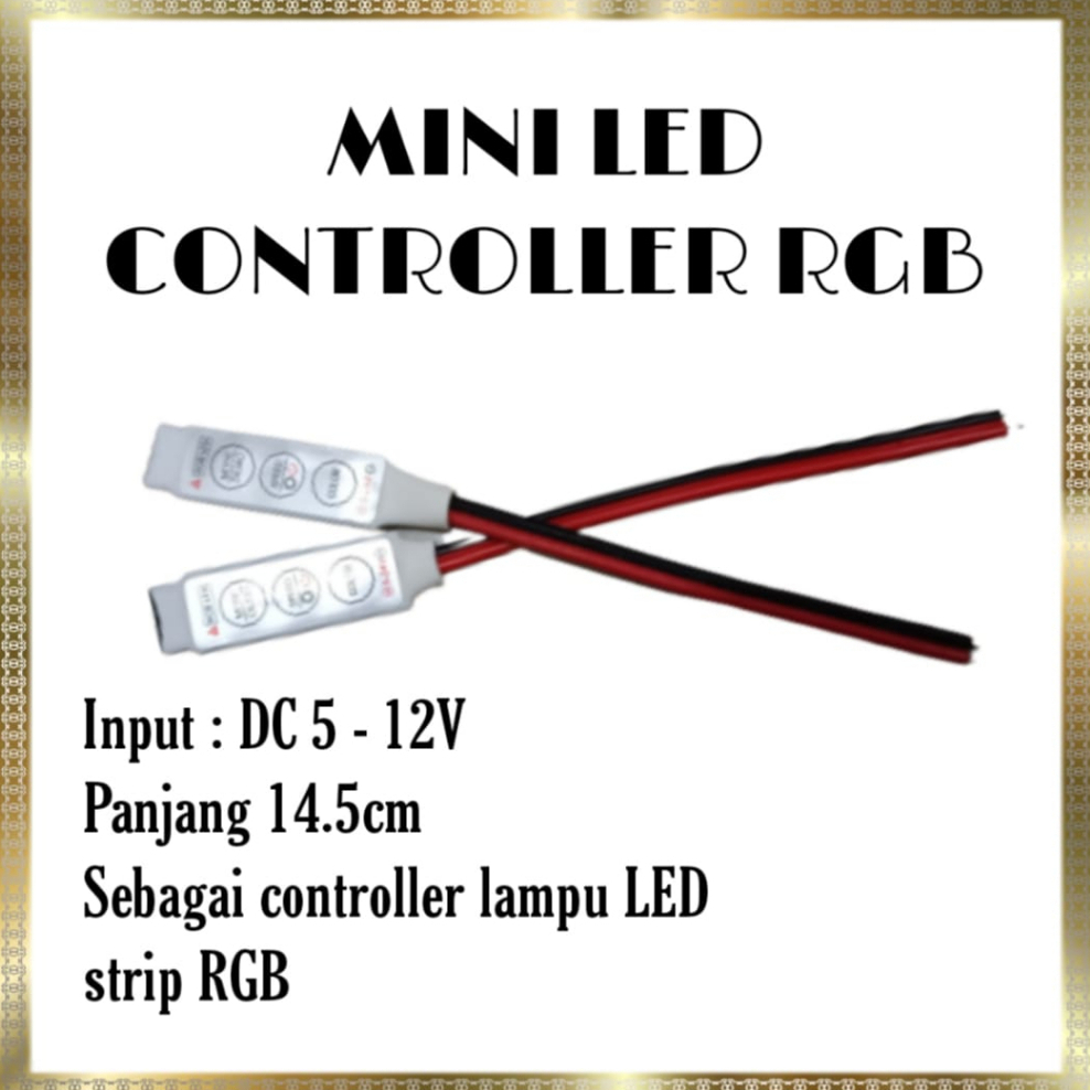CONTROLLER LAMPU LED STRIP RGB mini led controller rgb otomatis lampu motor / mobil