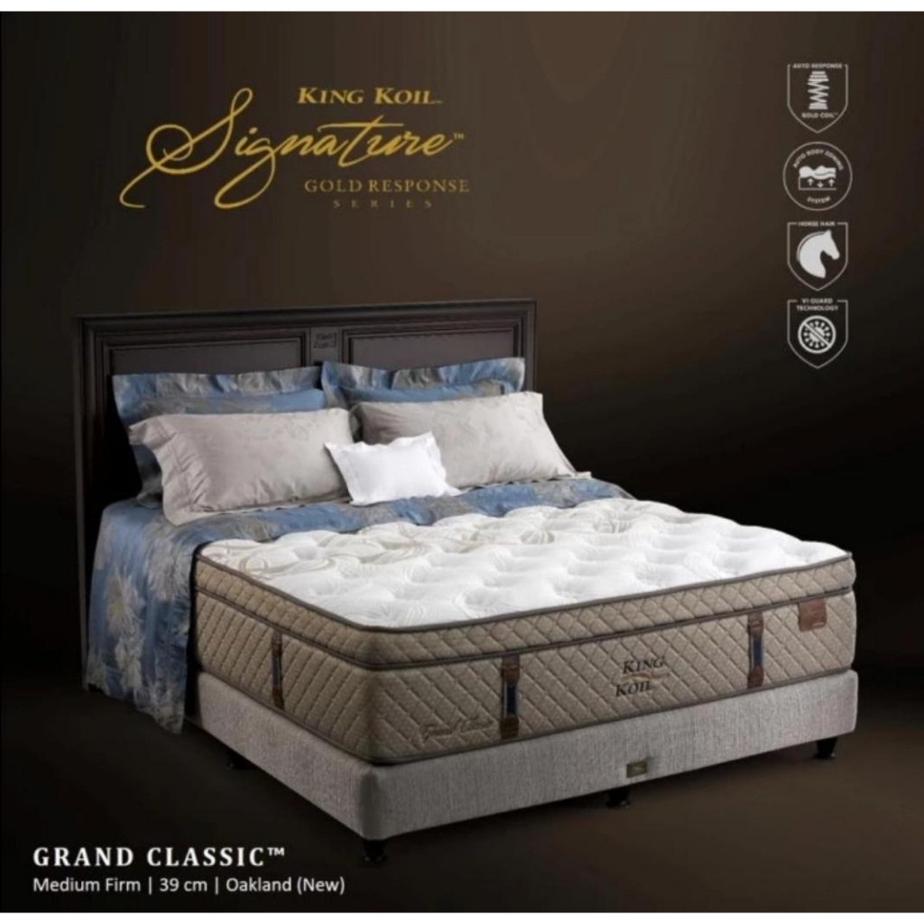 full set kasur springbed king koil grand classic