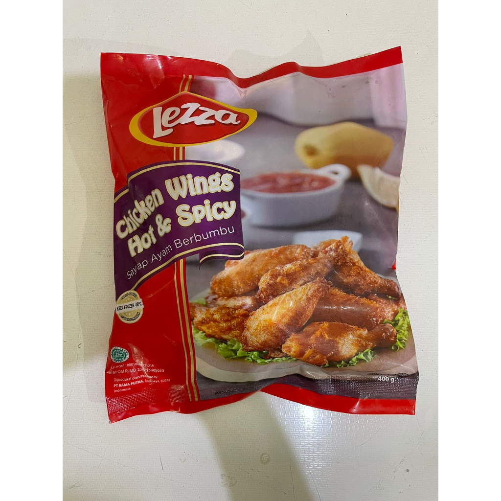 

Lezza Chicken Wings/Sayap Ayam Hot n Spicy 400 gr