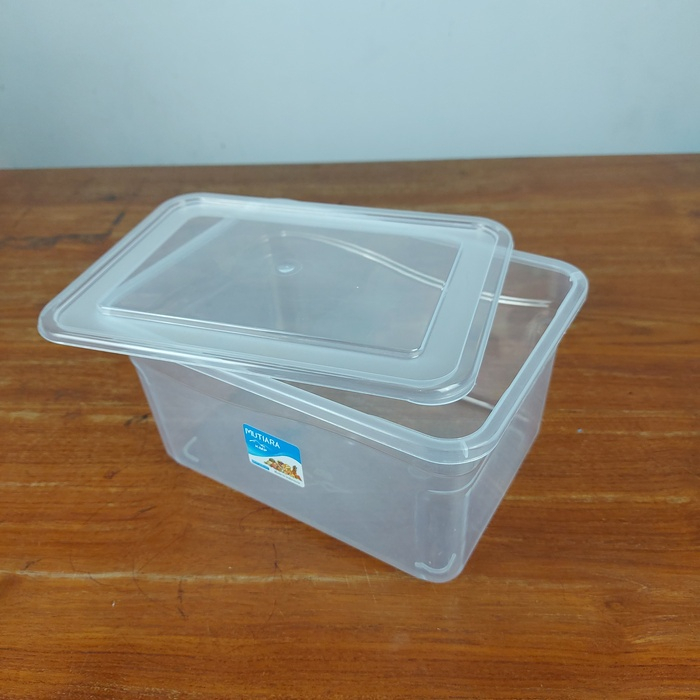 KMP Kotak Makan Plastik 2500 mil / Sayur / Penyimpan Makanan Transparan 2500 mil