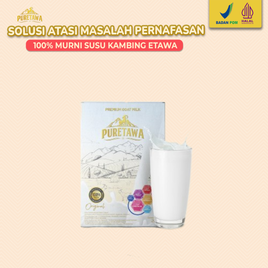 

PURETAWA Susu Kambing Etawa Murni - Atasi Masalah Pernapasan