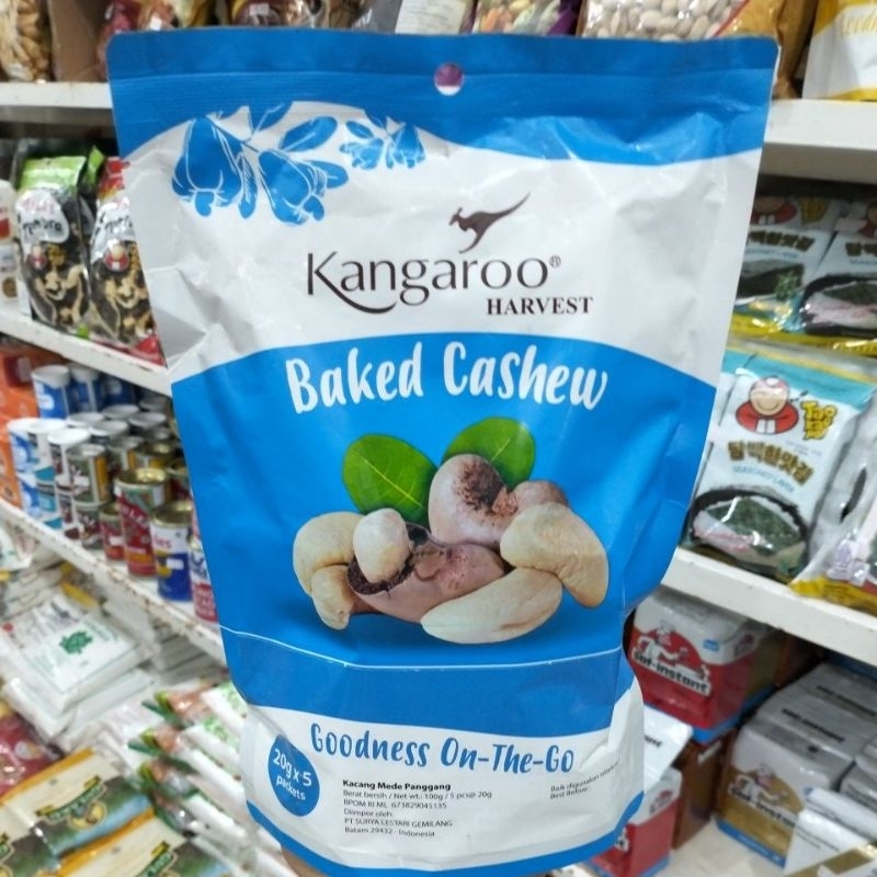 

kangaroo kacang mede panggang isi 5pcs