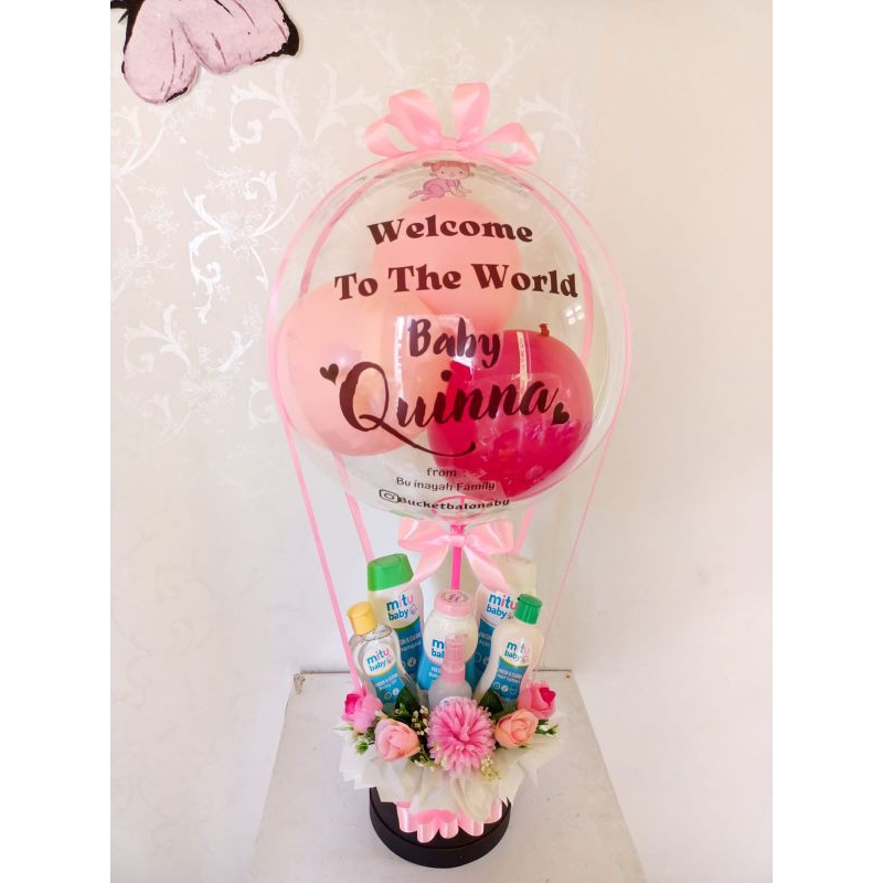 Bucket balon gift baby