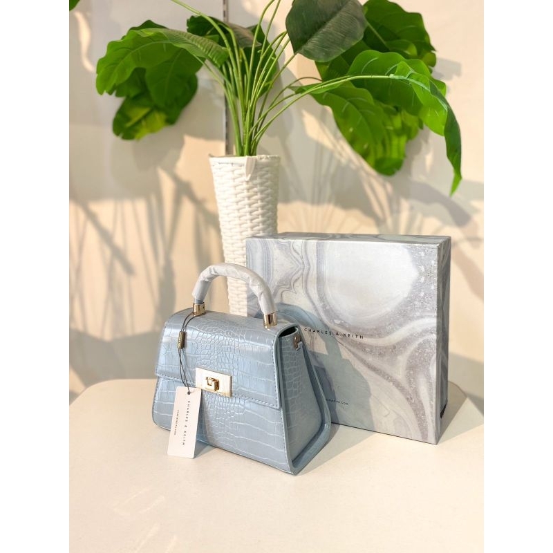 Charles & keith | ck top croco | 5304 Tas wanita