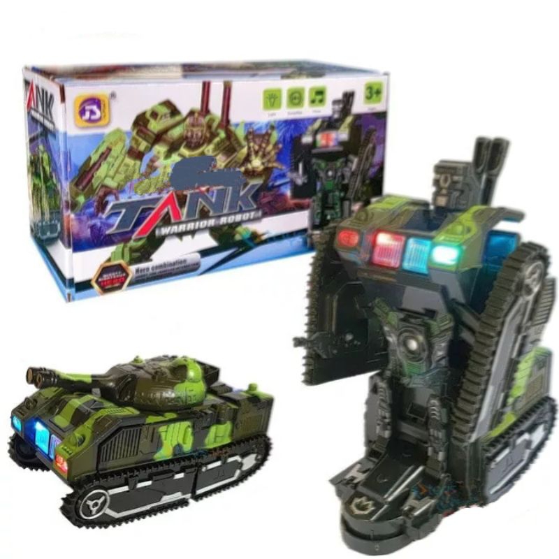 Mainan Anak Tank Warrior Robot/Tank Transformasi Robot