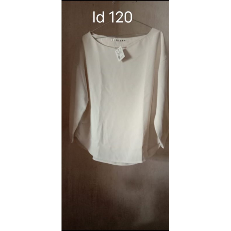 (preloved) baju atasan wanita..baju atasan rajut..atasan kaos putih lengan panjang..atasan kaos polo