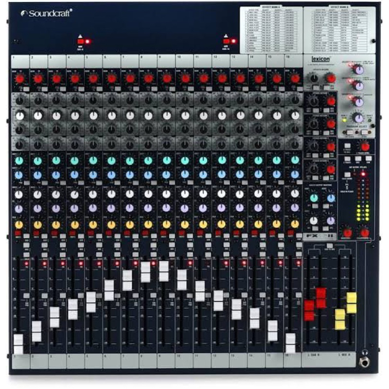 Mixer Soundcraft Fx16ii audio professional mixing