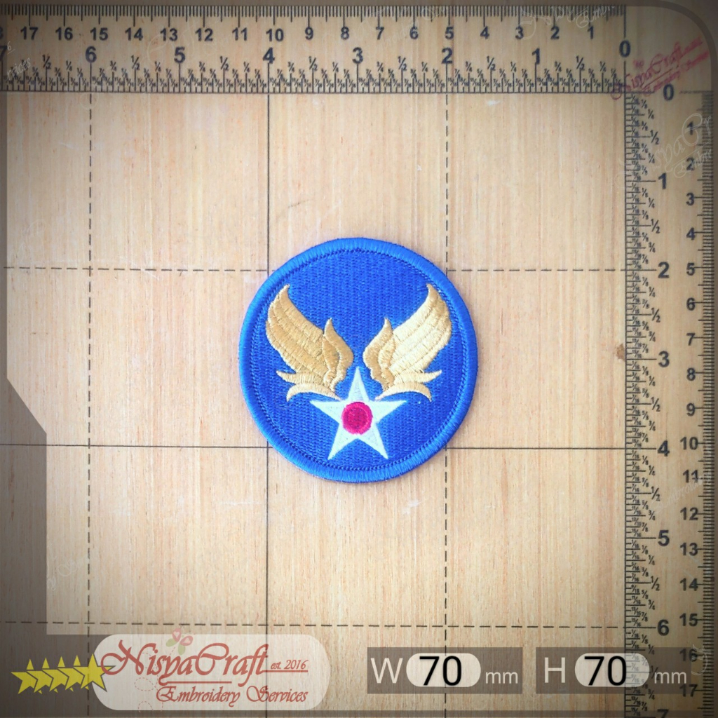 NCEP0103-0011- USAF US Air Force airforce WW2 | SSI | Emblem Sew On Iron Patch Bordir