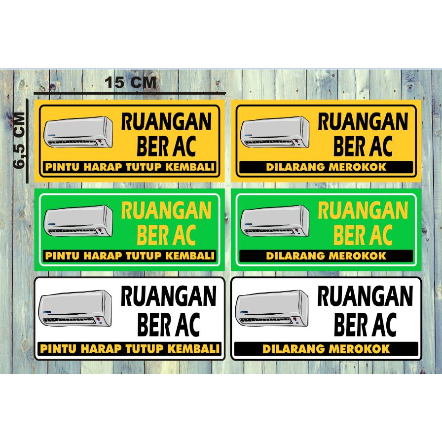 Sticker Waterproof Ruangan Ber AC