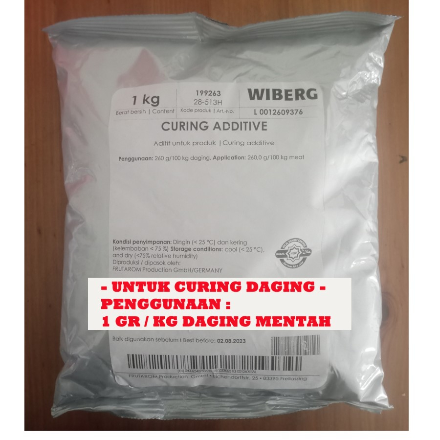 curing salt / curing additive / garam curing daging asap wiberg