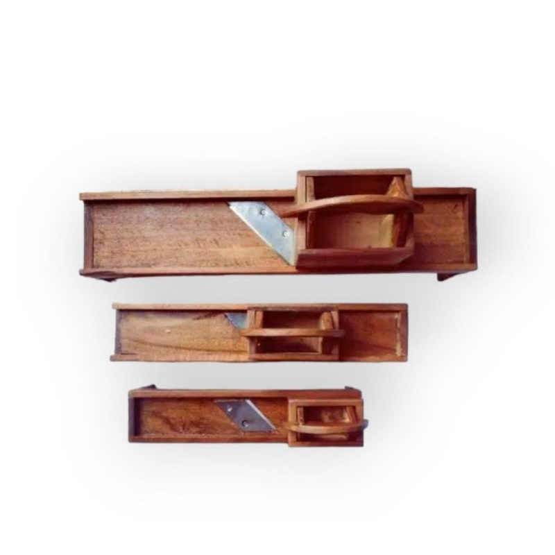 Pengiris kripik pengiris bawang serbaguna kayu ulin tradisional