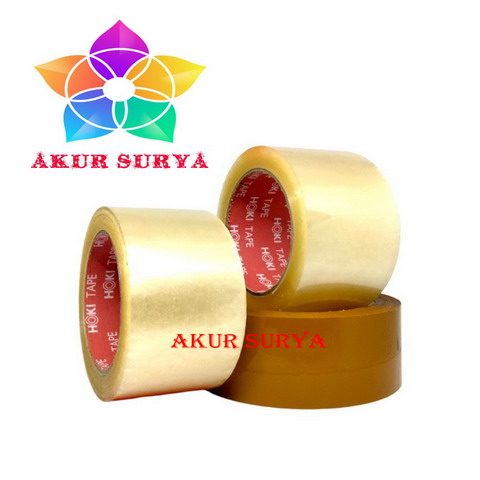 

Lakban Bening Coklat 45mm x 72mm 45mmx72yard Hoki 888 Tape