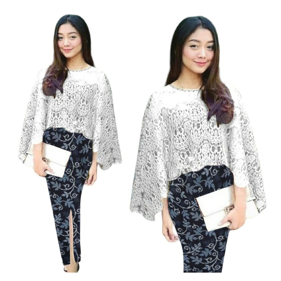 Setelan Baju Kebaya Perempuan Dewasa Kekinian / Baju Kebaya Kondangan Kebaya Brukat Pesta Mewah Terb