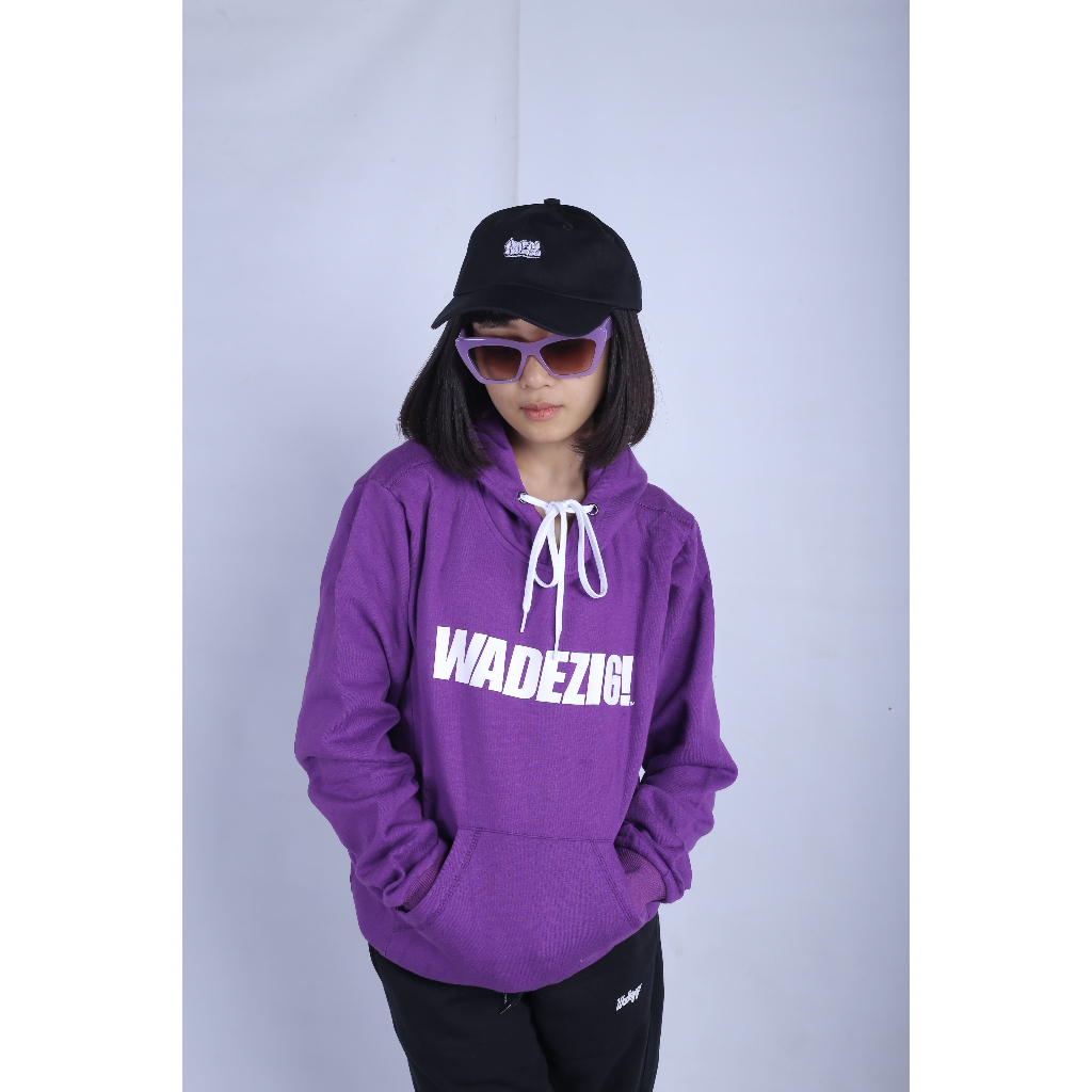WADEZIG SWETAER - WADEZIG FONT HOODIE PURPLE