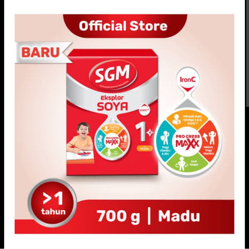 SGM soya 1-5 tahun 900gram exp 2025 packing kardus