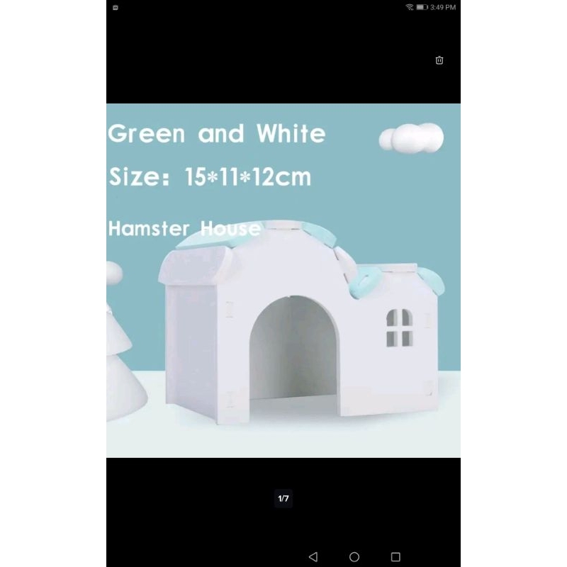 Mainan Rumah Hamster Kayu Wooden Tempat Tidur Kandang Pet House Hamtaro Guinea Pig Aksesoris Landak 