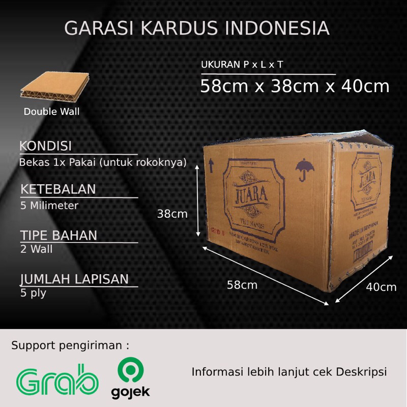 

Kardus bekas Juara /kardus bekas/kardus pindahan/kardus packing jumbo