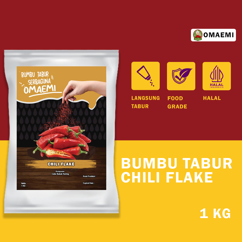 

BUMBU TABUR CHILI FLAKE FOOD GRADE 1KG