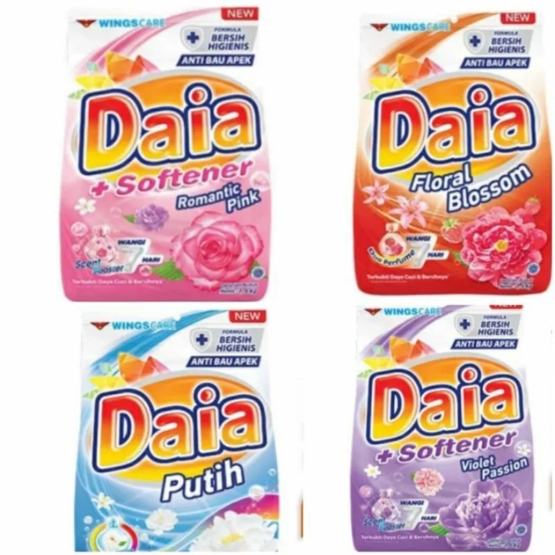 Daia/Soklin Detergent Bubuk 1,5kg Random